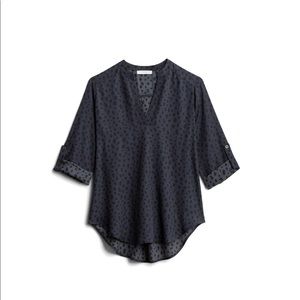 Lush Split Neck Blouse